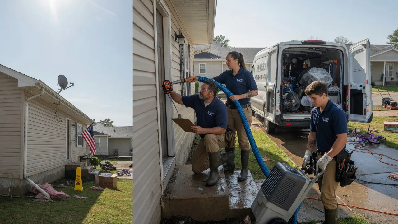 Ceiling Water Damage Restoration in Hermitage, AR near me